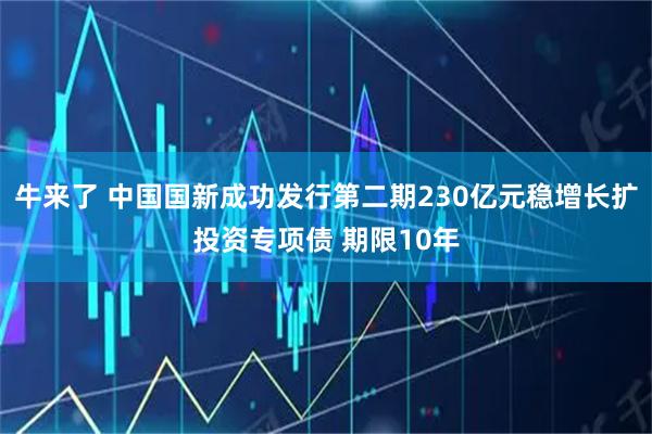 牛来了 中国国新成功发行第二期230亿元稳增长扩投资专项债 期限10年