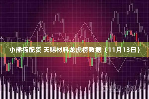 小熊猫配资 天赐材料龙虎榜数据（11月13日）